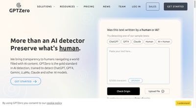GPTZero preview