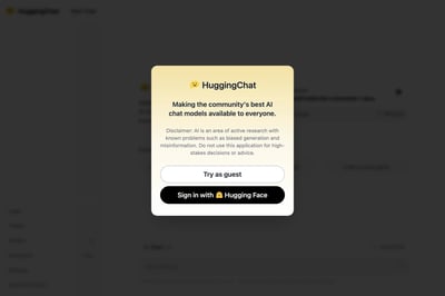 HuggingChat preview
