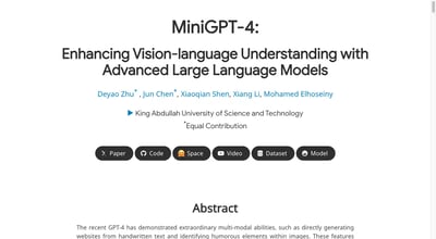 Minigpt-4 preview