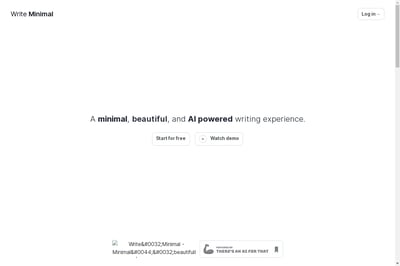 WriteMinimal preview