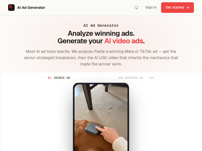 AI Ad Generator preview