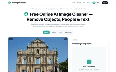 AI Image Cleaner preview