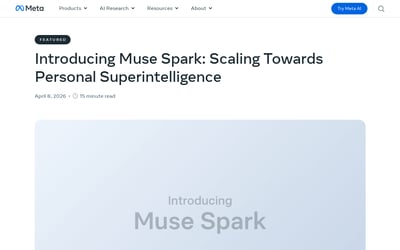 Muse Spark 1.1 by Meta AI preview
