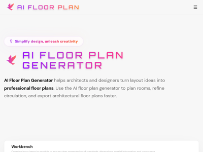 AI Floor Plan Generator preview