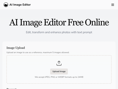 AI Image Editor preview
