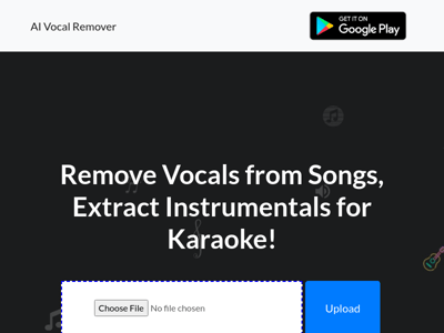 AI Vocal Remover preview