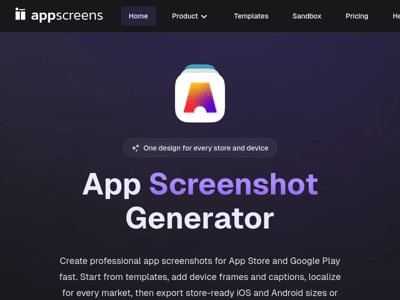 App Screenshot Generator preview