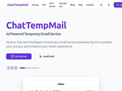 ChatTempMail preview