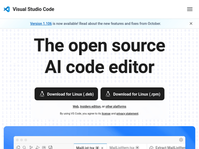 Visual Studio Code preview