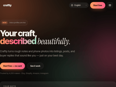 Craftly preview