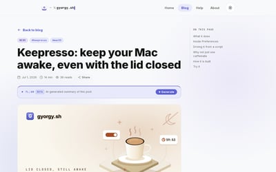 Keepresso preview