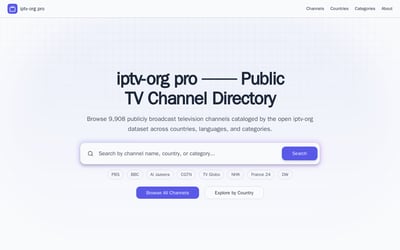 iptv-org pro preview