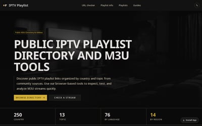 IPTV Playlist preview