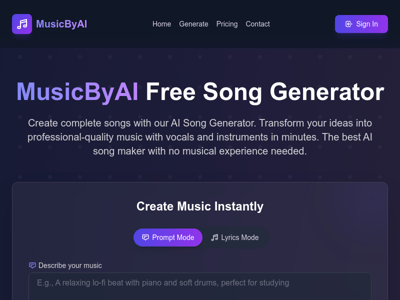 MusicByAI preview