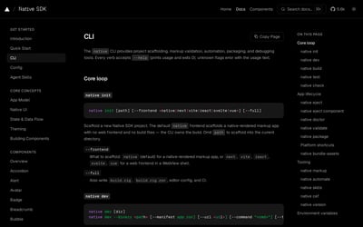 Native SDK preview