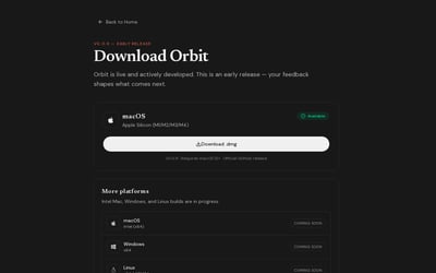 Orbit for Mac preview