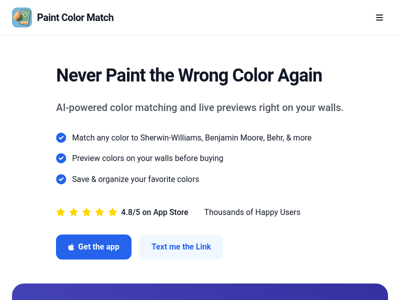 Correspondance des couleurs de peinture preview