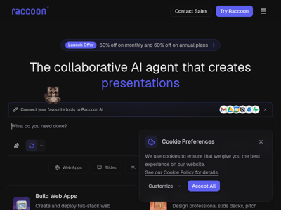 Raccoon AI preview