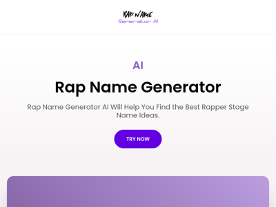 Rap Name Generator preview
