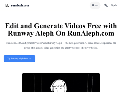 Runway Aleph preview