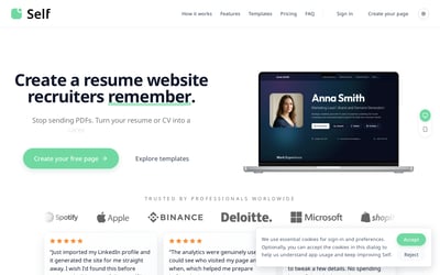 Self (self.cv) preview