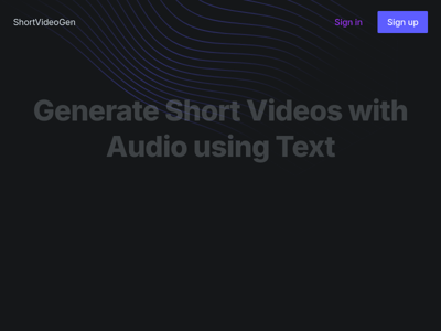 ShortVideoGen preview