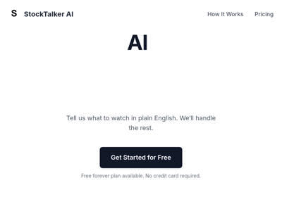 StockTalker AI preview