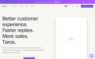 Taros - Support Bot preview