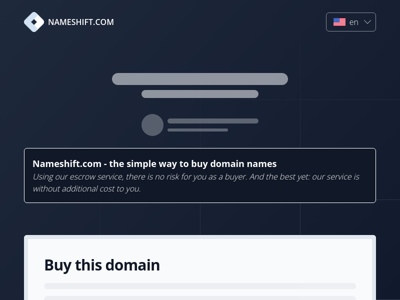 Nameshift.com - the simple way to buy domain names preview
