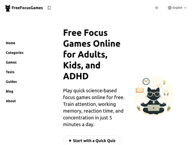 Free Focus Games Online for Adults, Kids, and ADHD preview