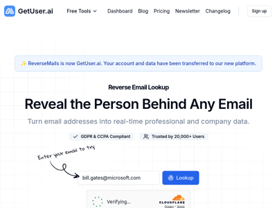 GetUser.ai preview