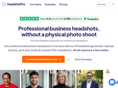 HeadshotPro preview