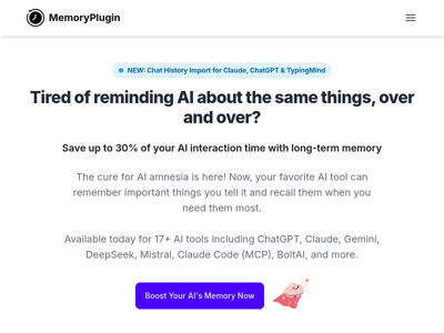 MemoryPlugin preview