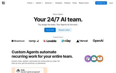 Notion Agents iOS app preview