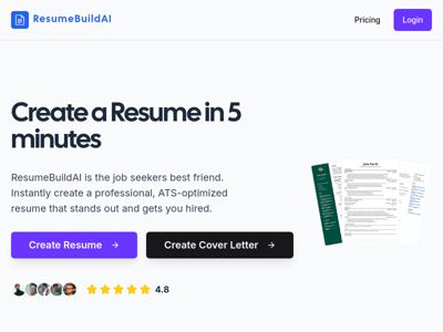 ResumeBuildAI preview
