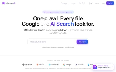 Sitemap AI preview