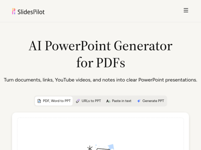 AI PowerPoint Generator preview