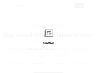 StayUpAI preview