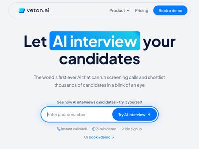 Veton AI preview