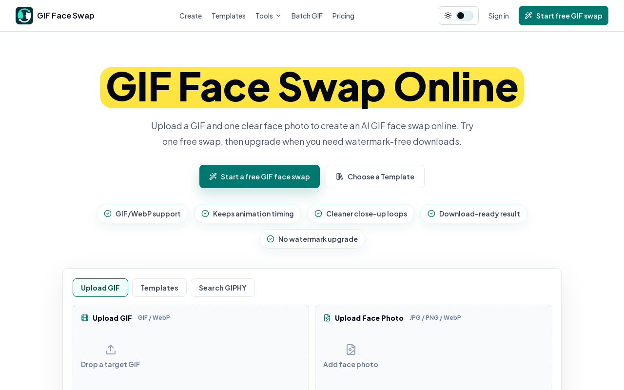 GIF Face Swap