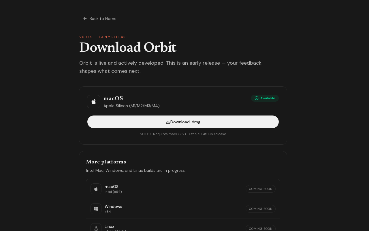 Orbit for Mac