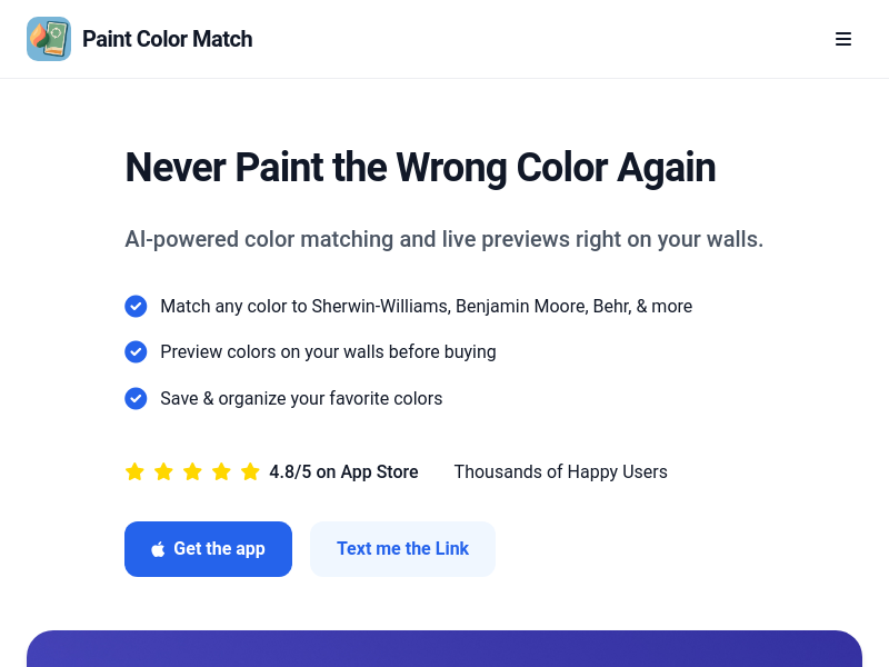 Correspondance des couleurs de peinture