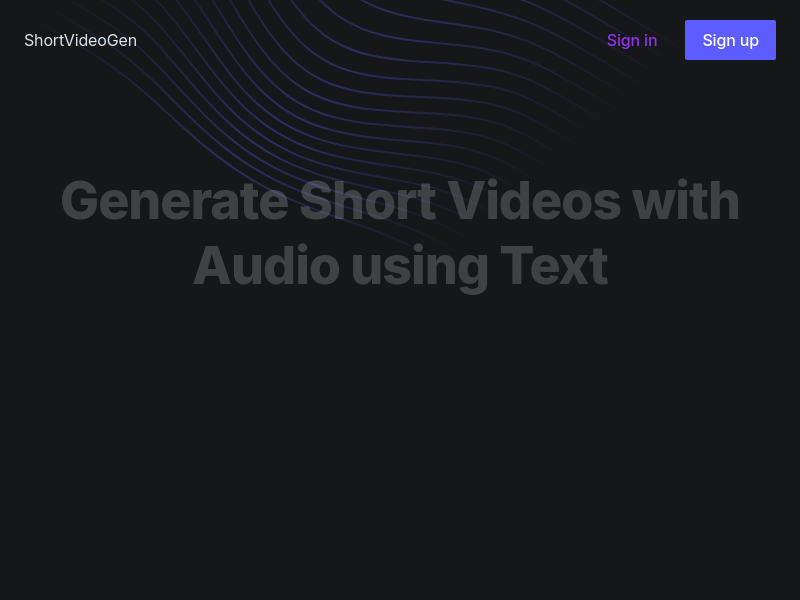 ShortVideoGen